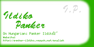 ildiko panker business card